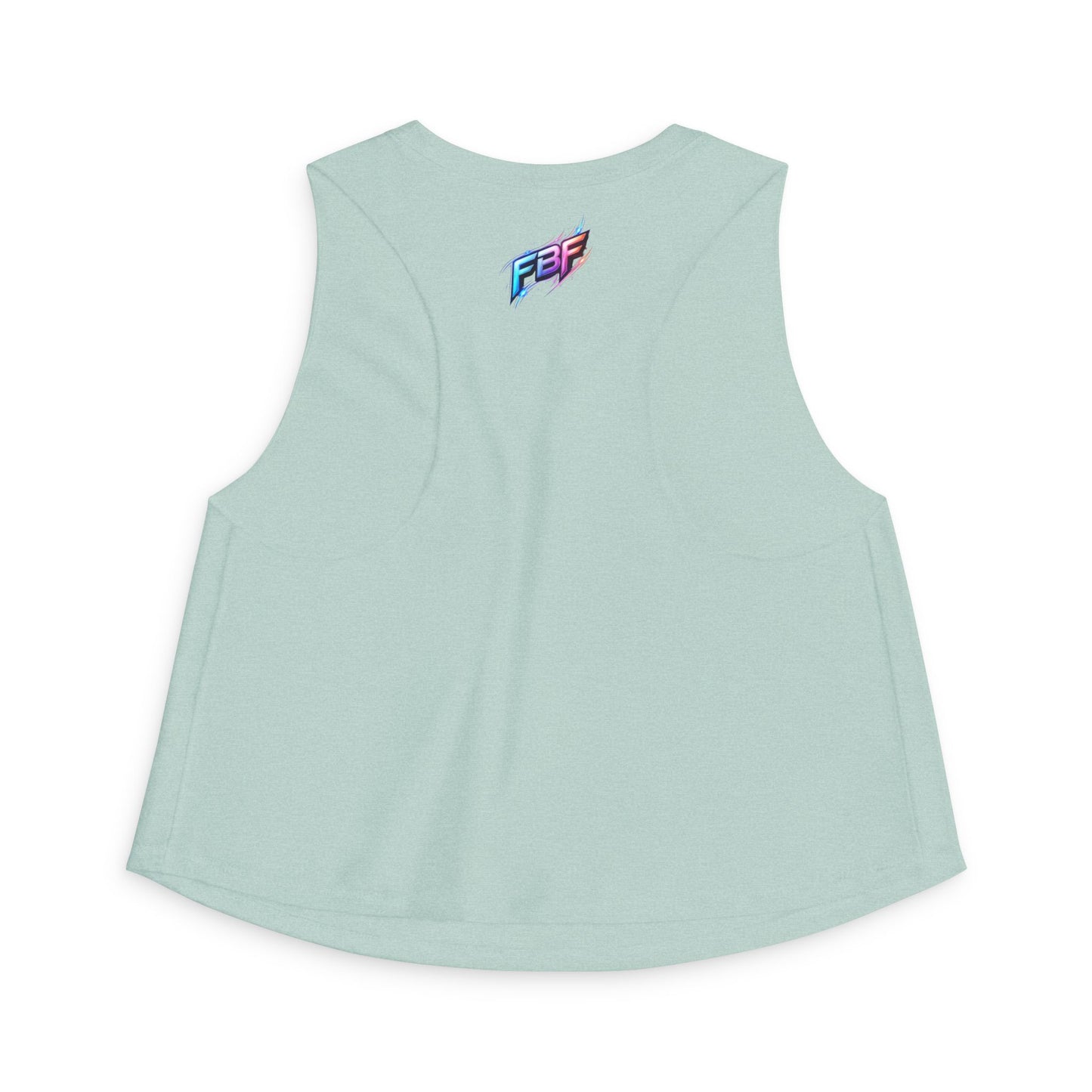 Crop Top — "Blood Sweat and Tears" Fitness Graphic Tank for Women