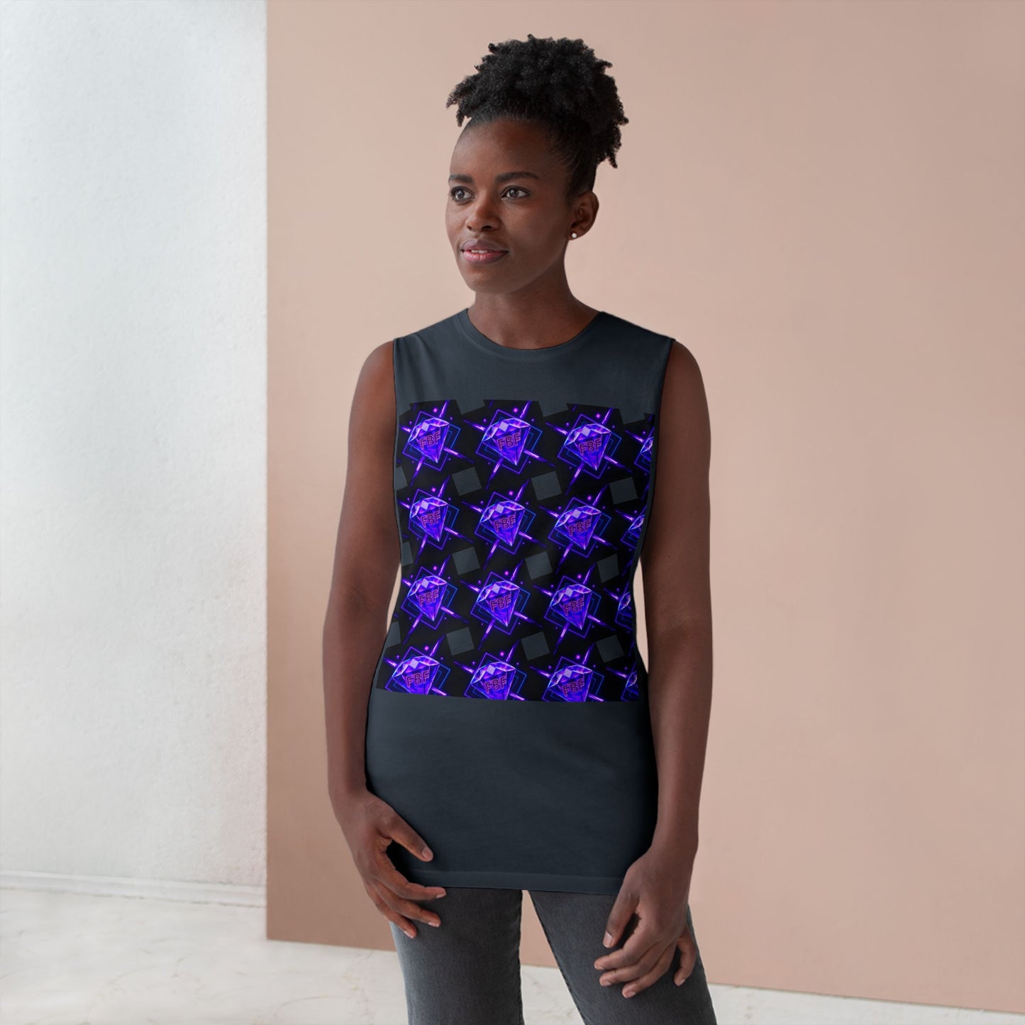 Unisex Graphic Tank Top, Trendy Summer Wear, Perfect for Festivals, Casual Outings, Vibrant Pattern Top, Comfortable Everyday Style