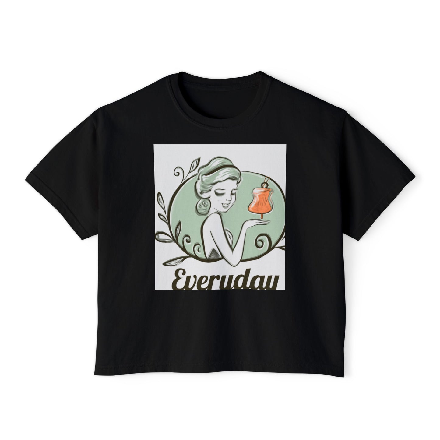 Everyday Vintage Beauty Boxy Tee — Women’s Graphic Fashion Top