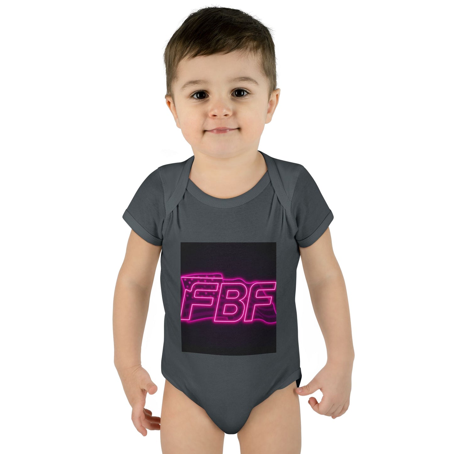 Neon Baby Bodysuit for Trendy Infants, Cool Graphic Onesie, Unique Baby Gift, Personalized Baby Outfit, Modern Infant Apparel