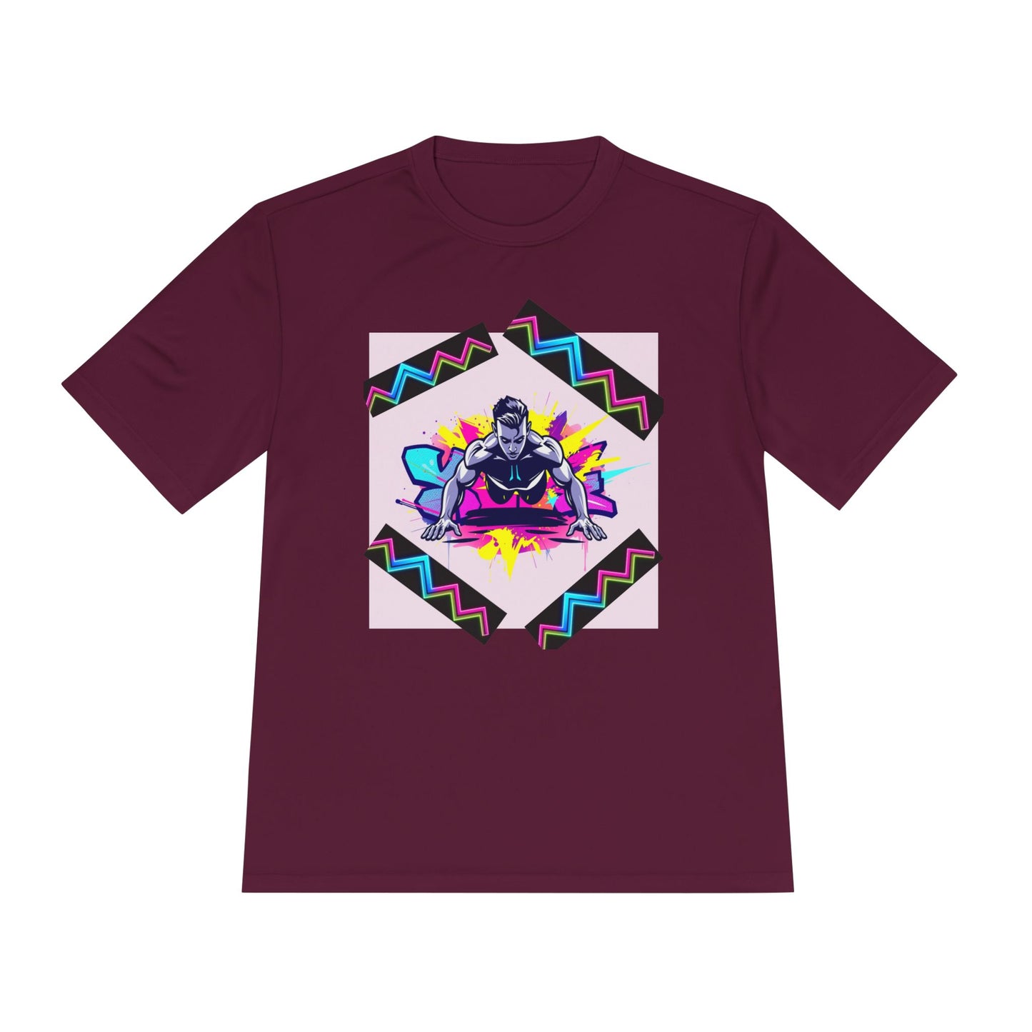 Vibrant Graphic Moisture Wicking Tee for Active Lifestyle