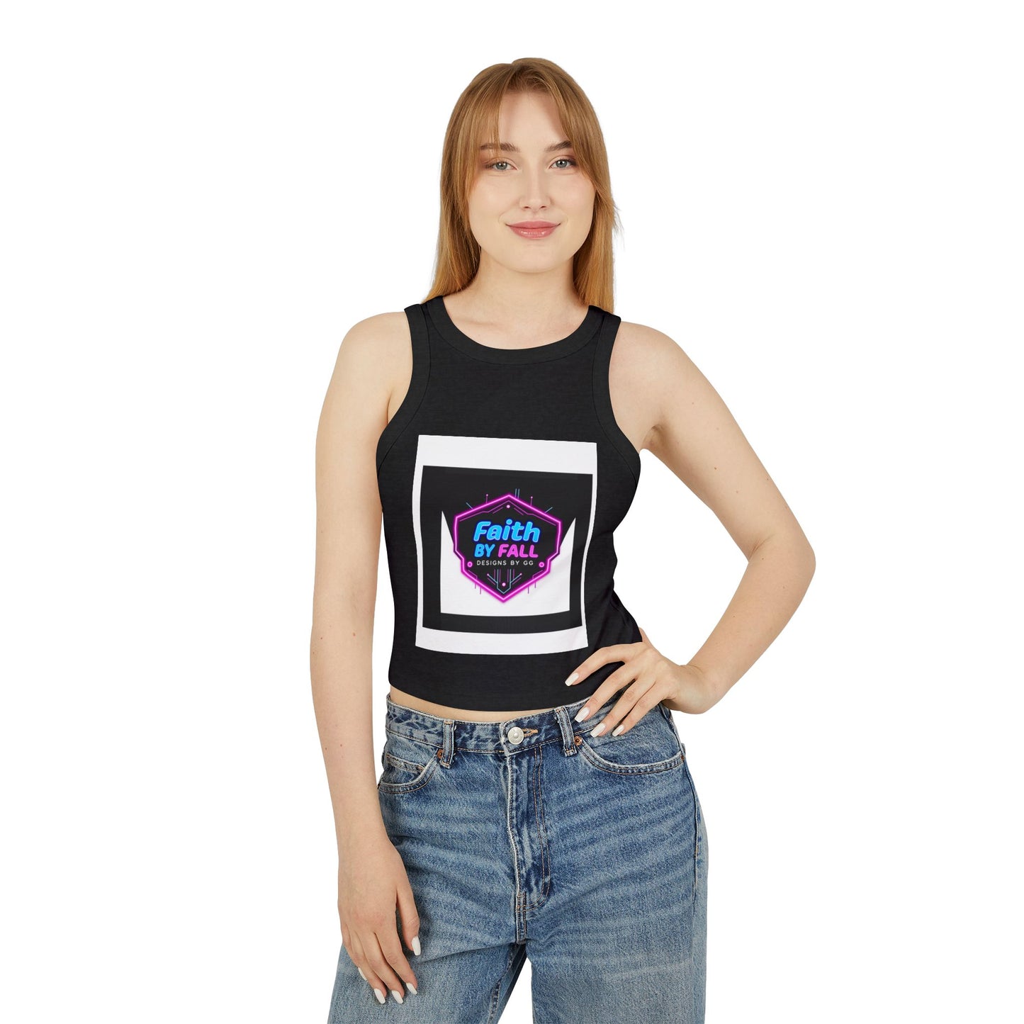 Faith by Fall Women's Crop Tank, Stylish Summer Top, Festival Wear, Workout Gear, Fashionable Gift for Her