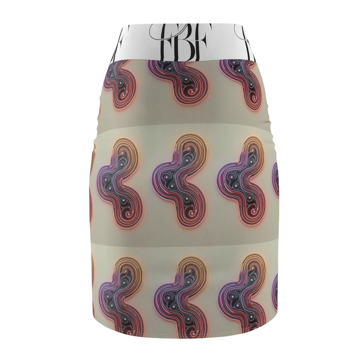 Colorful Women's Pencil Skirt, Bodycon Skirt, Chic Office Wear, Vibrant Fashion, Stylish Night Out Outfit