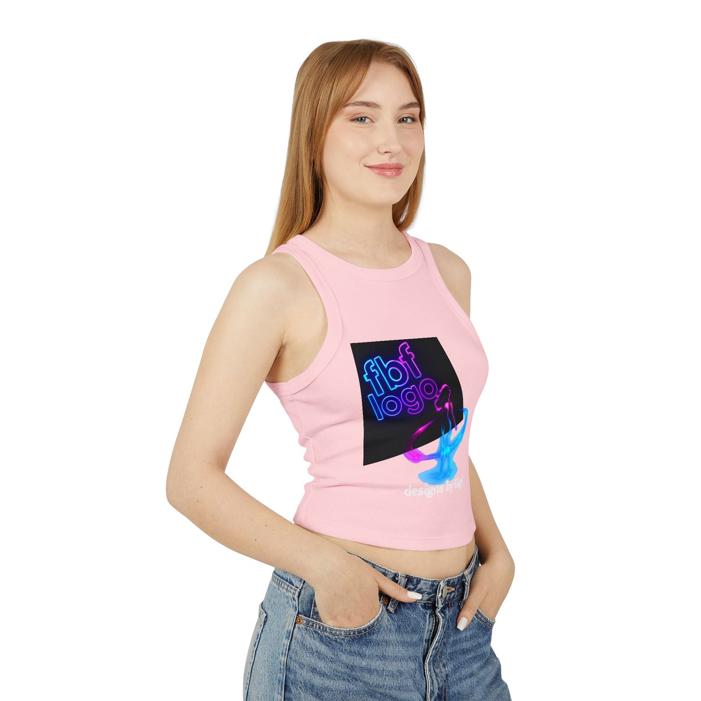 Women's Micro Rib Racer Tank Top