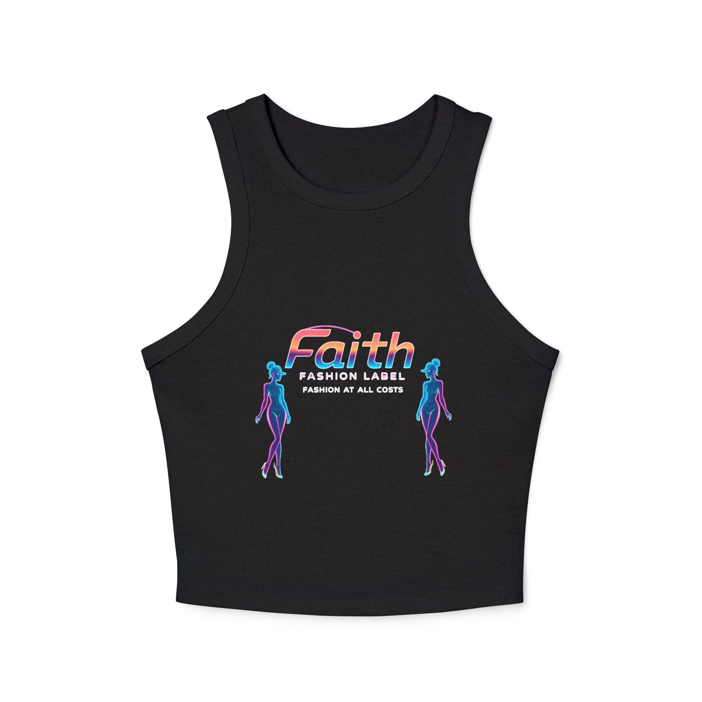 Women's Faith Racer Tank Top, Summer Top, Yoga Clothes, Casual Wear, Gift for Her, Festival Outfit