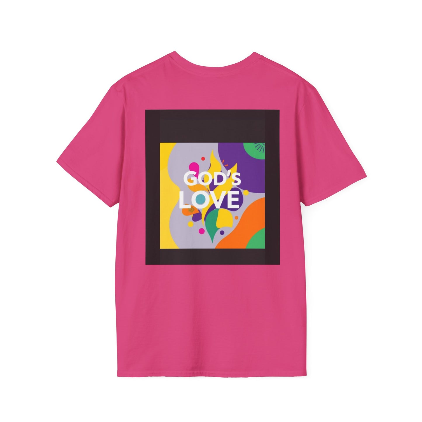 Unisex Softstyle T-Shirt with God's Love Design, Faith Shirt, Inspirational Tee, Christian Apparel, Gift for Believers, Everyday Wear