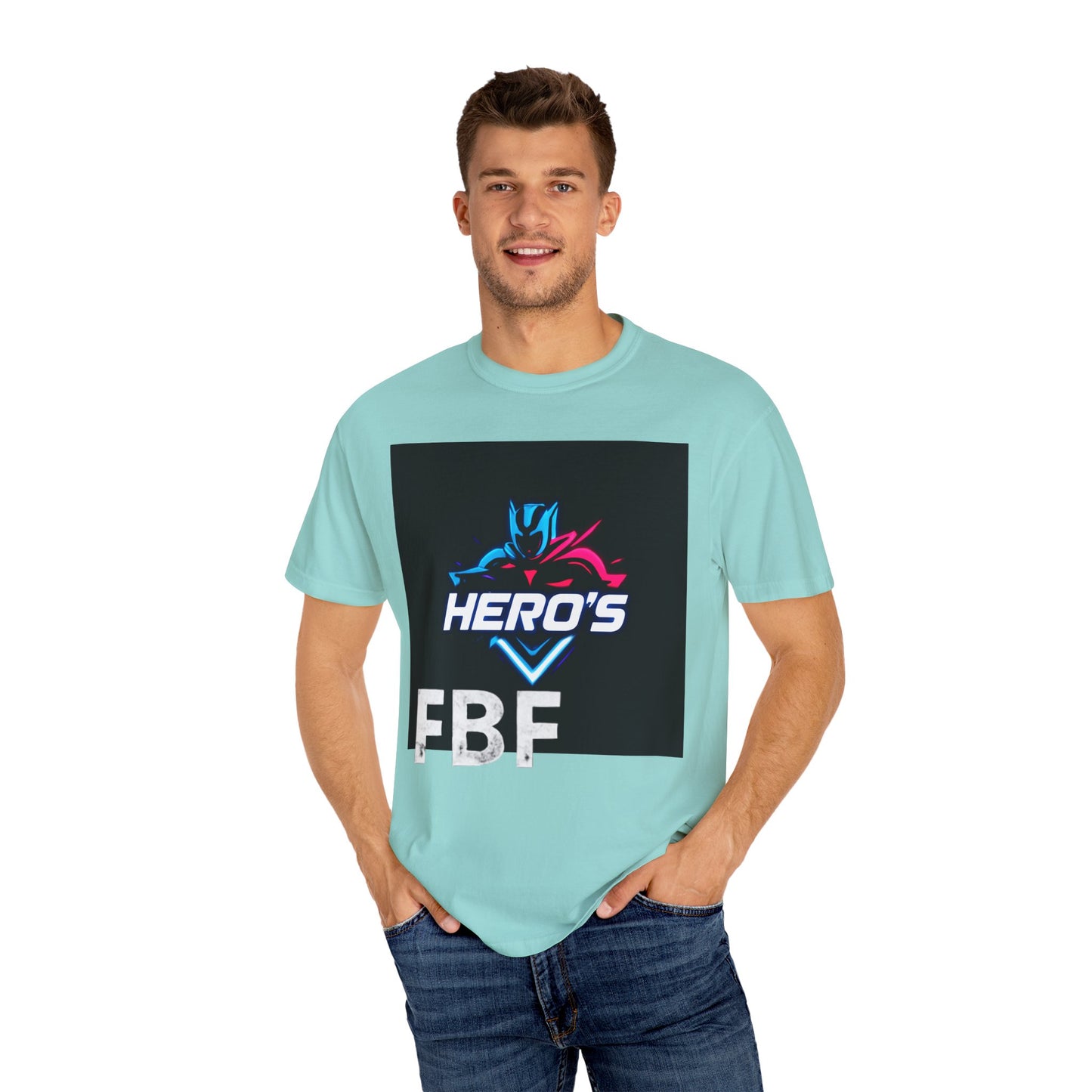 Hero's Unisex Garment-Dyed T-shirt, Casual Tee, Perfect for Gifting, Comic Fans, Hero Celebrations, Graphic Tee, Everyday Wear