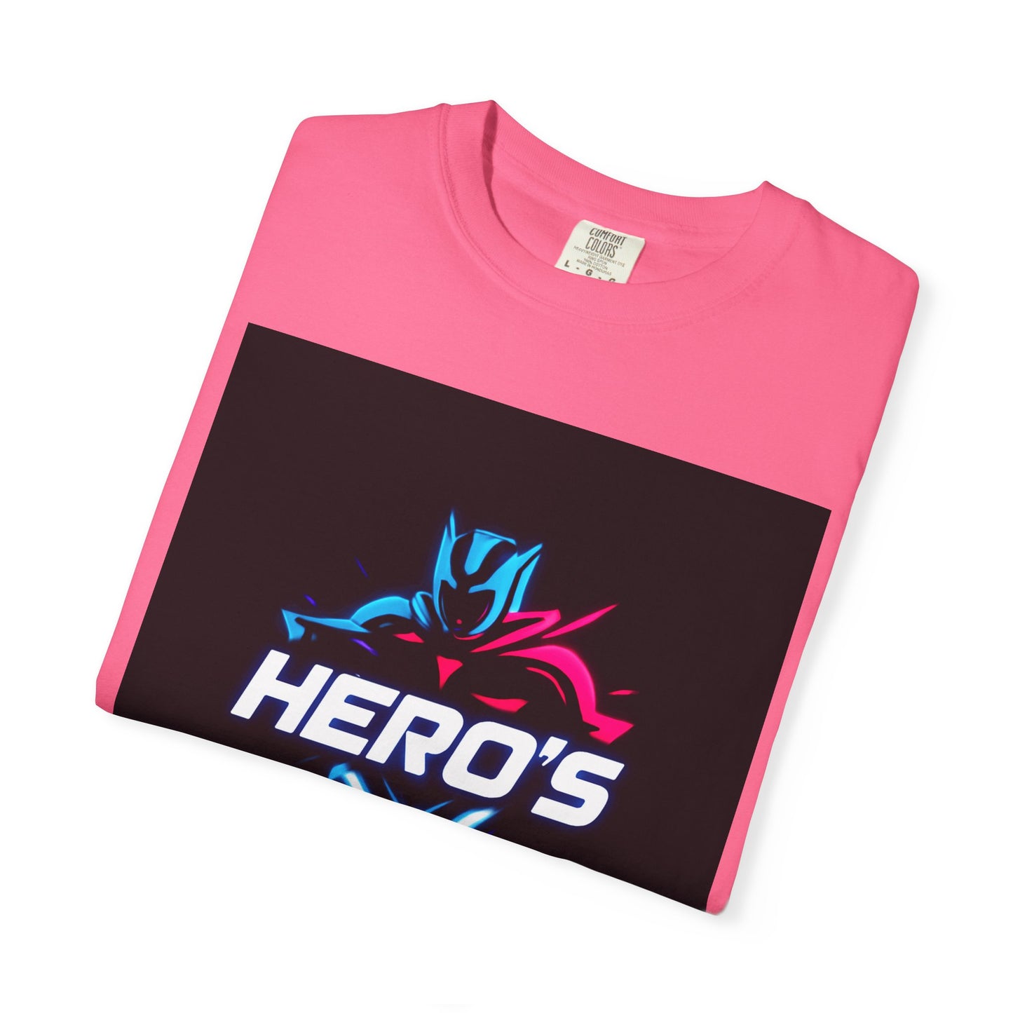 Hero's Unisex Garment-Dyed T-shirt, Casual Tee, Perfect for Gifting, Comic Fans, Hero Celebrations, Graphic Tee, Everyday Wear