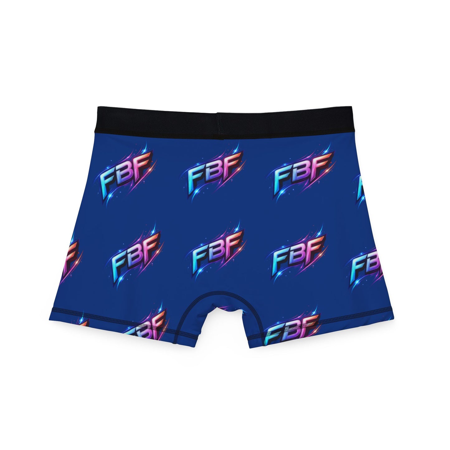Retro Neon Logo Men’s Boxer Briefs – FBF All-Over Print