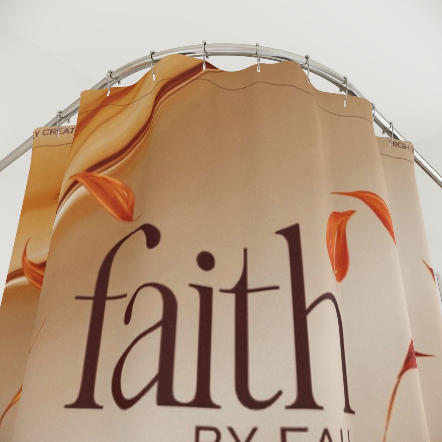 Elegant Faith Shower Curtain for a Cozy Bathroom, Unique Gift for Home Decor, Autumn Vibe, Religious Home, Fall Decor