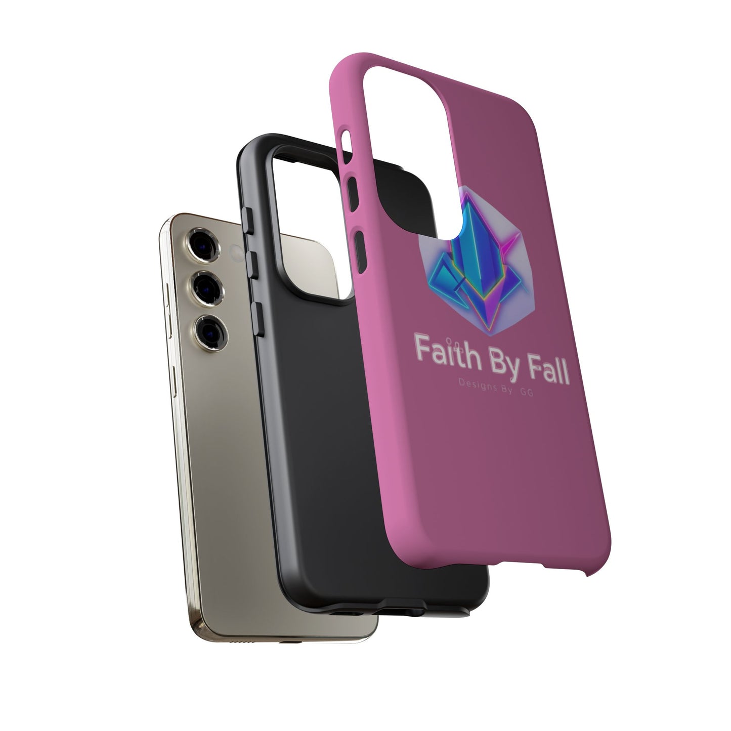 Vibrant Phone Case with Motivational Design - Faith By Fall, Colorful Phone Cover, Customizable Mobile Accessory, Unique Gift Idea, [...]