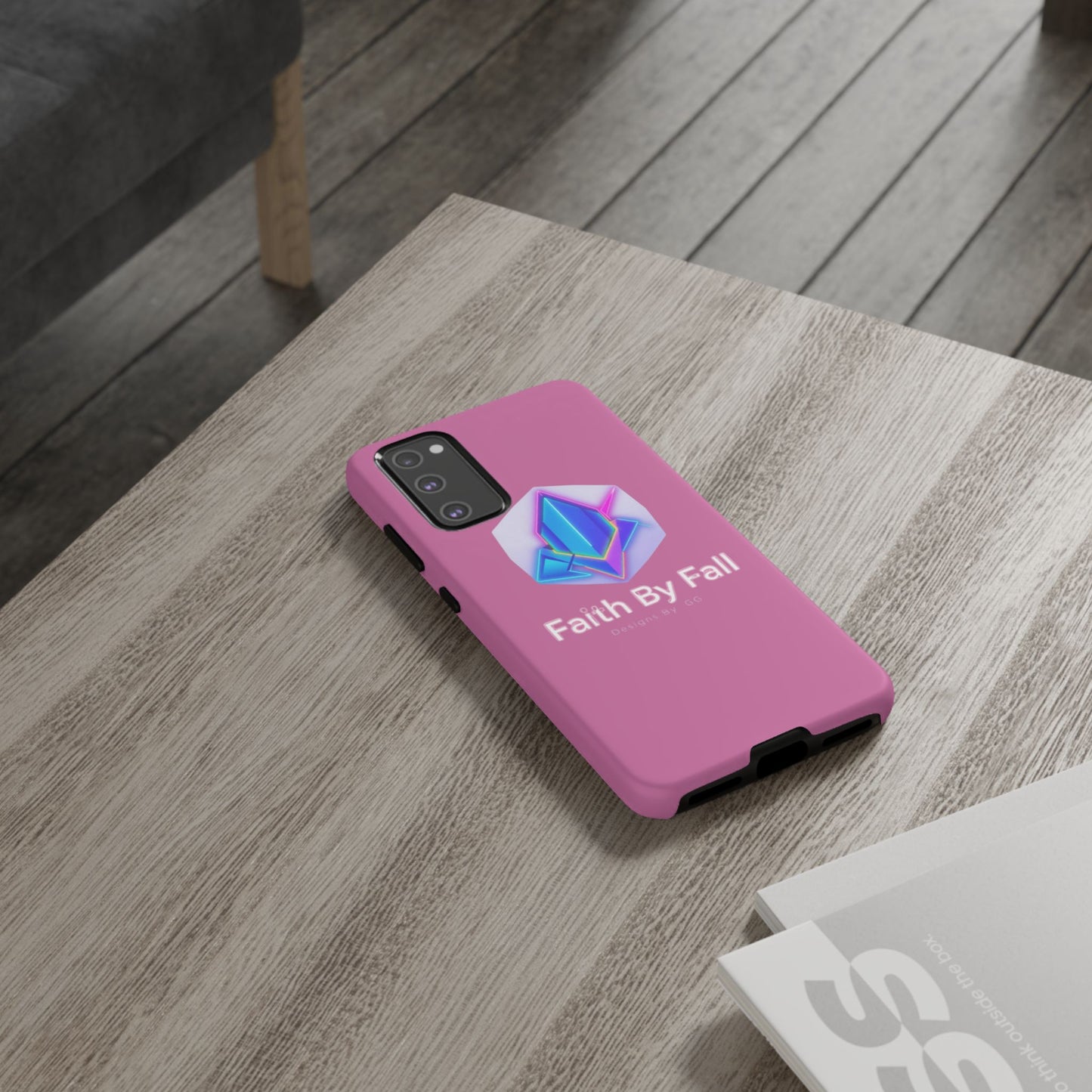 Vibrant Phone Case with Motivational Design - Faith By Fall, Colorful Phone Cover, Customizable Mobile Accessory, Unique Gift Idea, [...]
