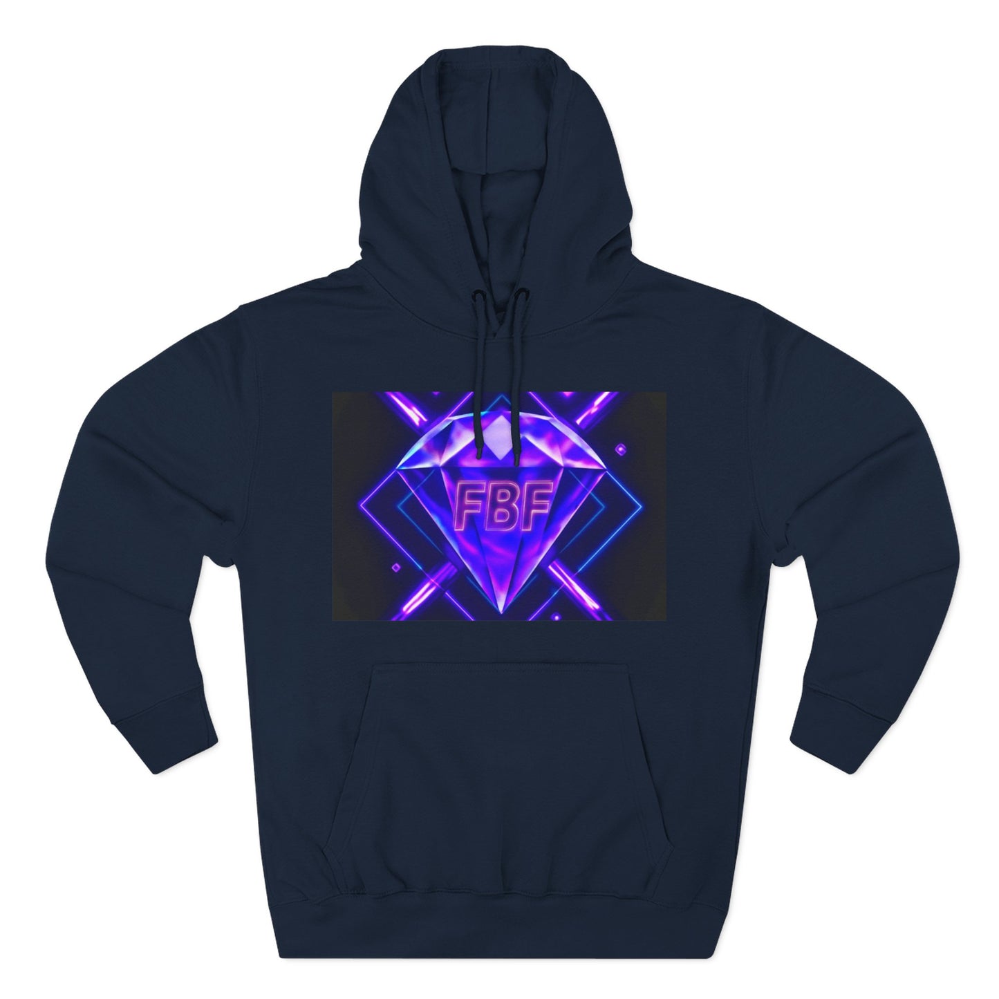 Futuristic Neon Fleece Hoodie, Stylish Sweatshirt, Vibrant Graphic Pullover, Perfect Gift for Tech Lovers, Unique Streetwear