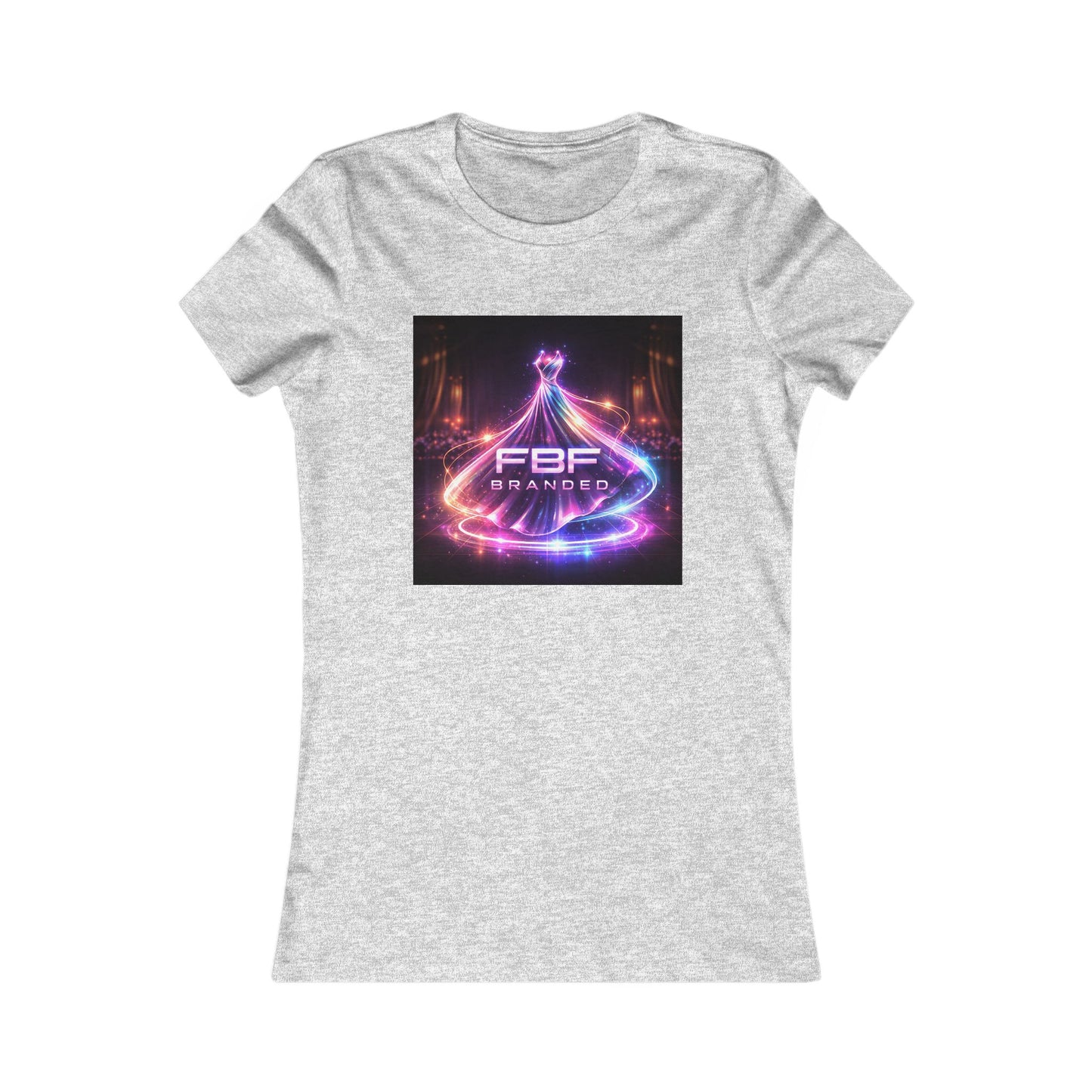 Faith Fall Women's Tee — Neon Holiday Tree Logo