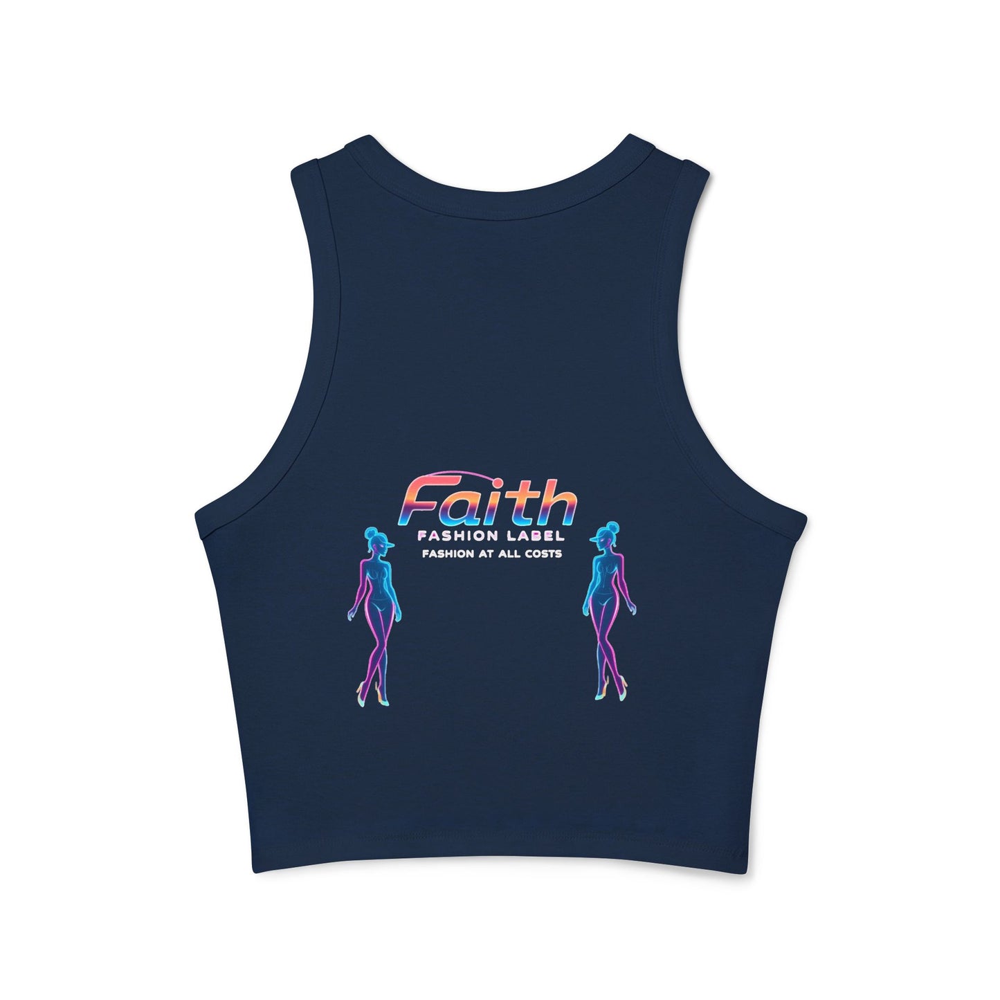 Women's Faith Racer Tank Top, Summer Top, Yoga Clothes, Casual Wear, Gift for Her, Festival Outfit