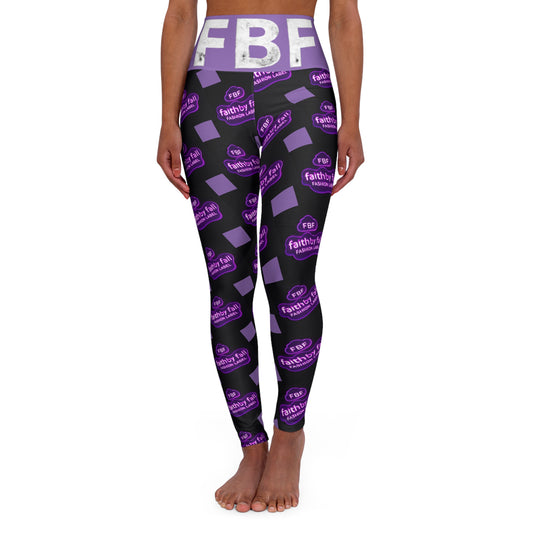 High Waisted Yoga Leggings (AOP)