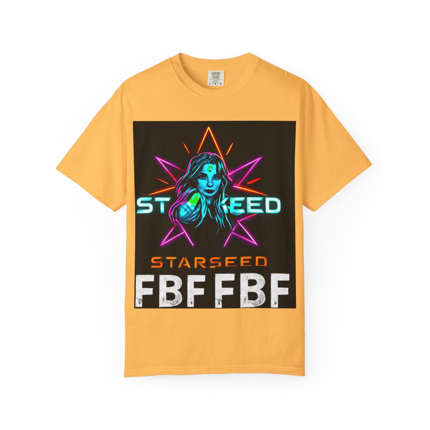 Neon Graphic T-Shirt - Starseed FBF Tee, Unisex Fashion, Cool Gift, Festival Wear, Retro Style, Casual Streetwear