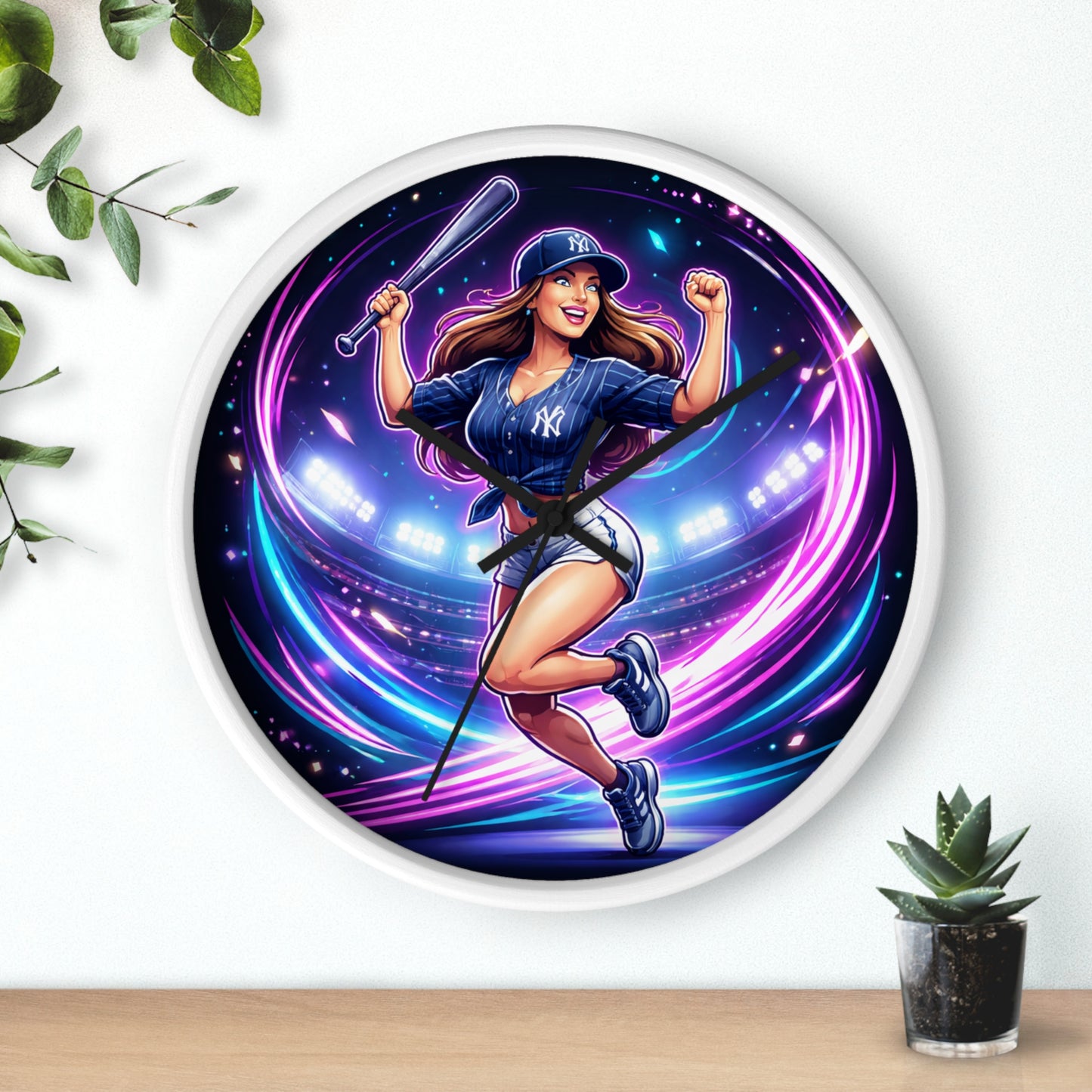 Yankee Gal Wall Clock