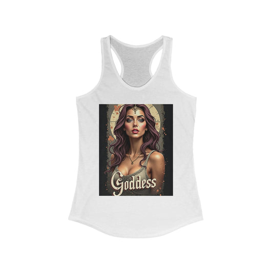 Egyptian Goddess Racerback Tank Top, Perfect for Festivals, Casual Outfits, Gifts for Her, Summer Fashion, Spiritual Vibe