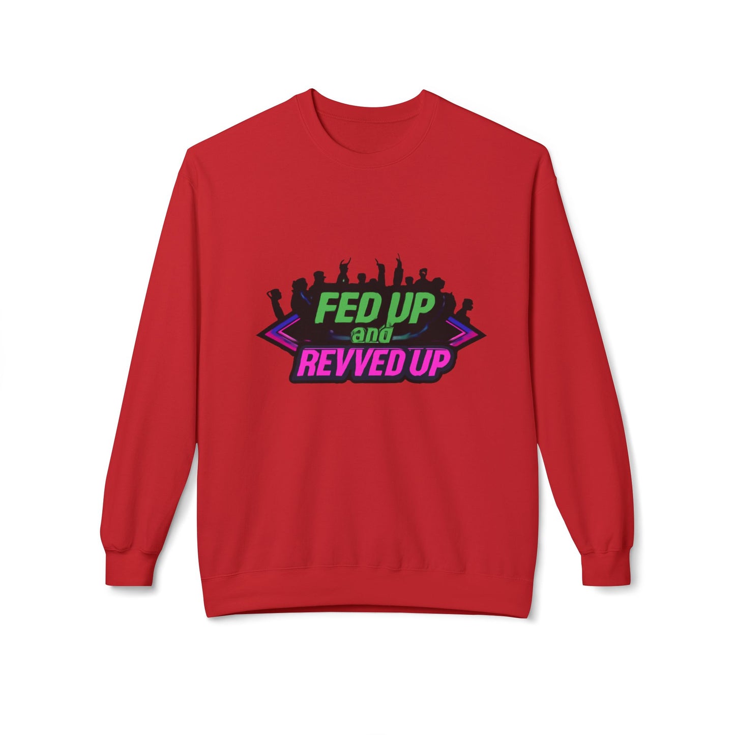 Empowered Message Crewneck Sweatshirt, Unisex Fleece, Activism Sweatshirt, Political Apparel, Comfortable Streetwear