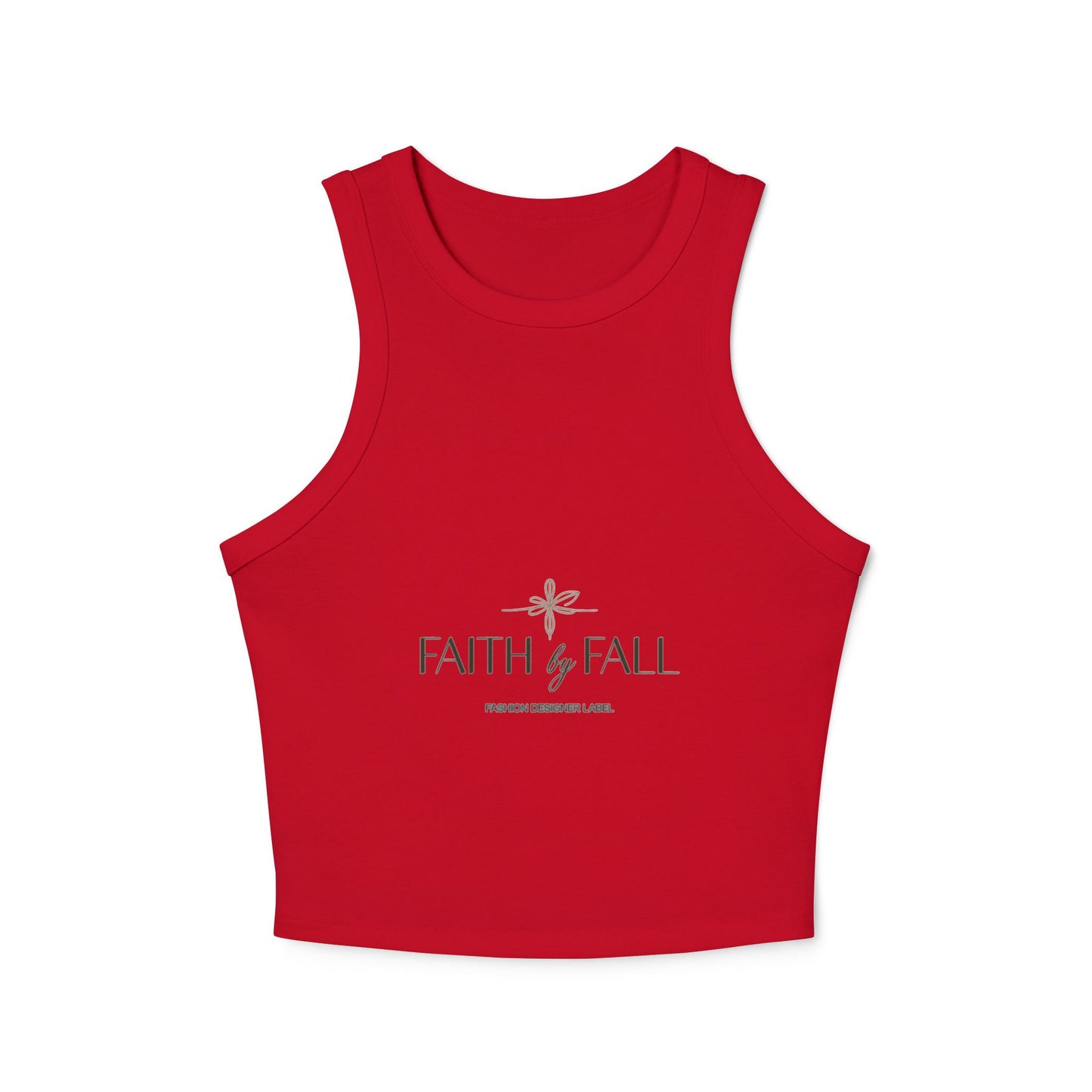 Faith & Fall Women’s Racer Tank Top | Motivational Top, Fall Fashion, Casual Wear, Unique Gift for Women, Inspirational Apparel