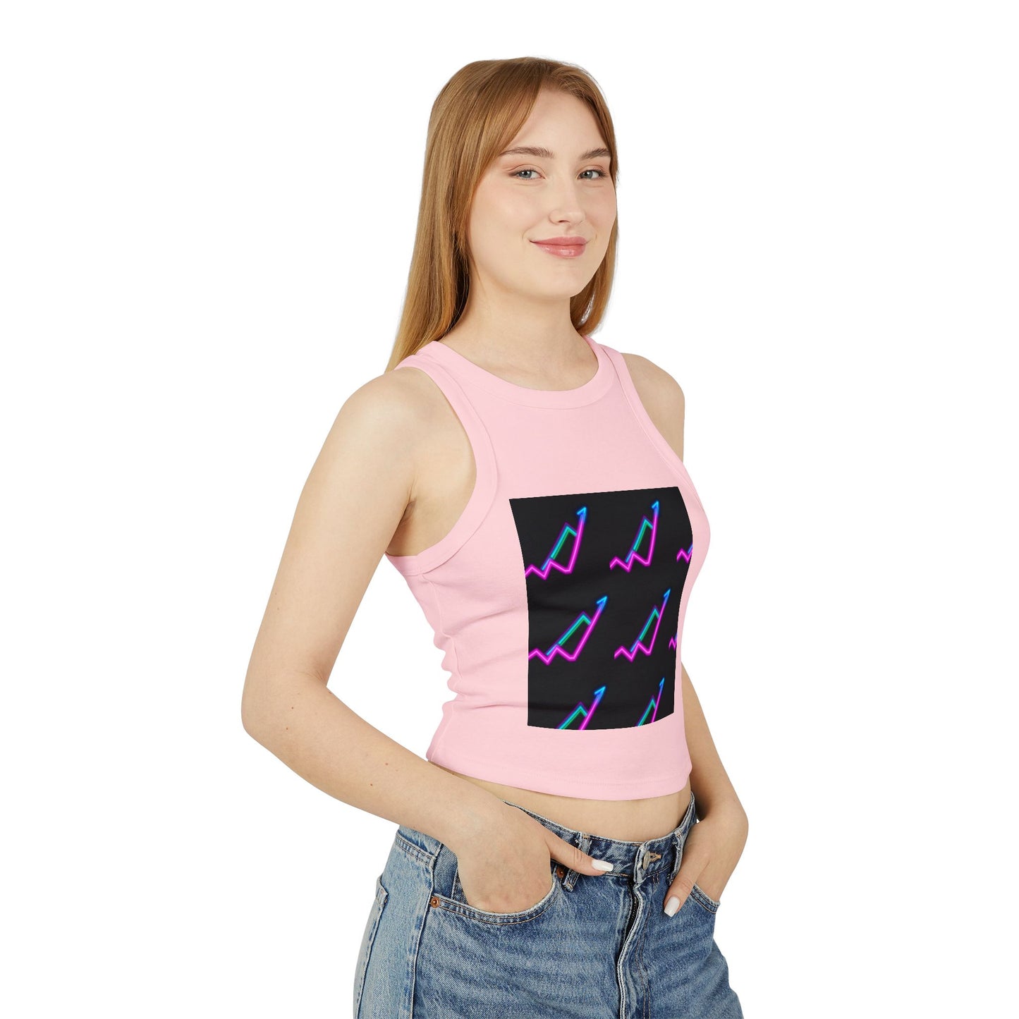 Women's Micro Rib Racer Tank Top