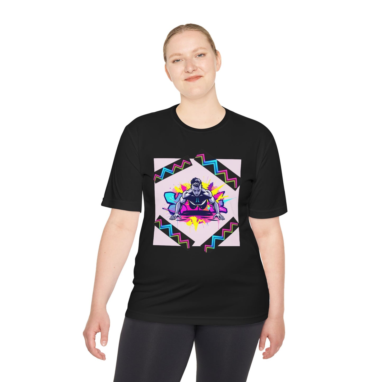 Vibrant Graphic Moisture Wicking Tee for Active Lifestyle