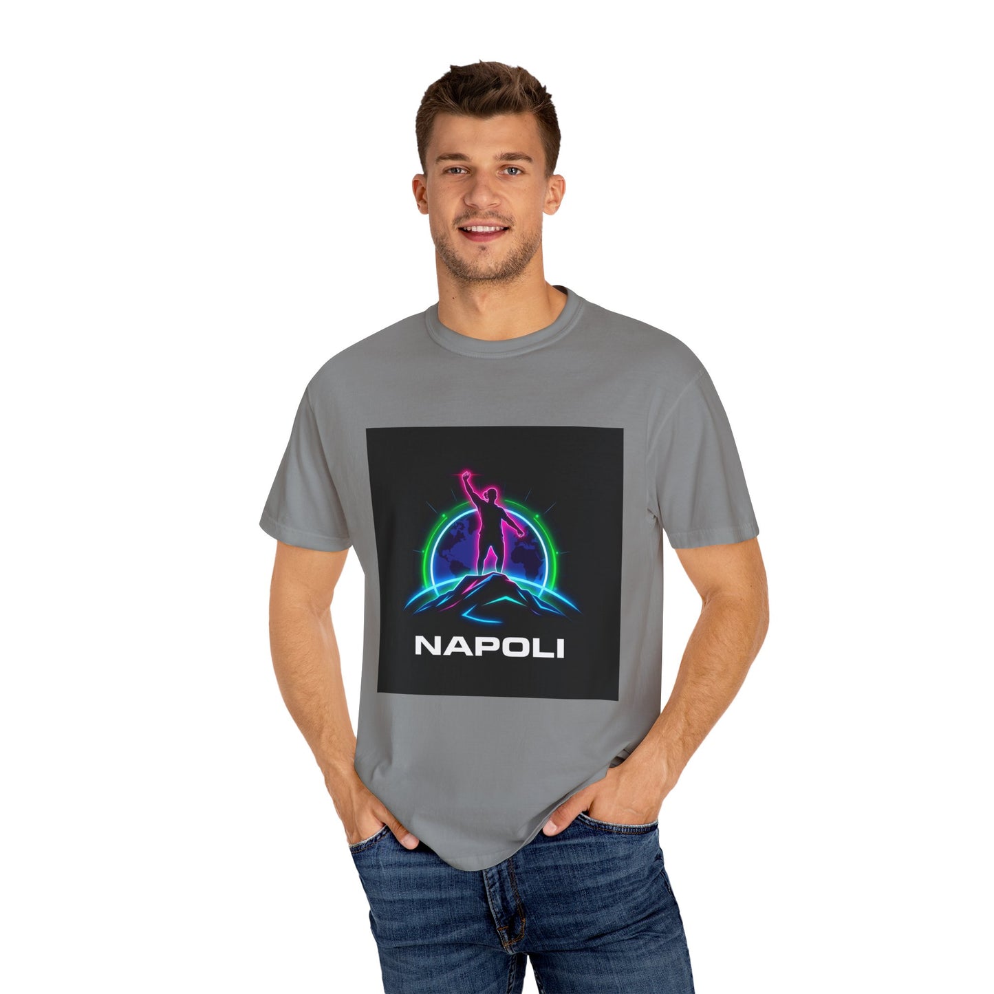 Neon Napoli T-Shirt for Adventurers, Retro Graphic Tee, Perfect for Travelers, Gifts for Him/Her, Cool Streetwear, Casual Outfit