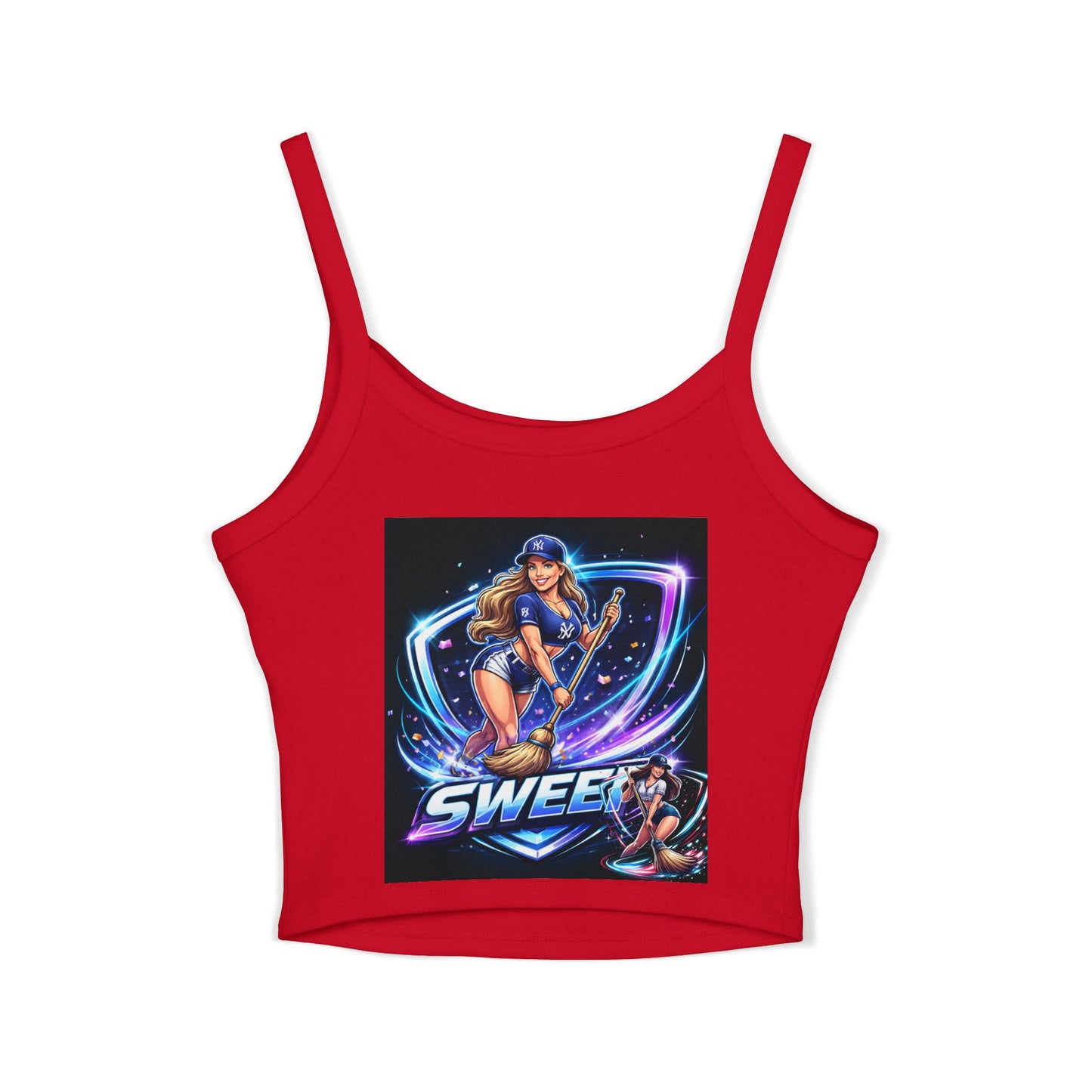 Yankees sweep Women's Spaghetti Strap Tank Top