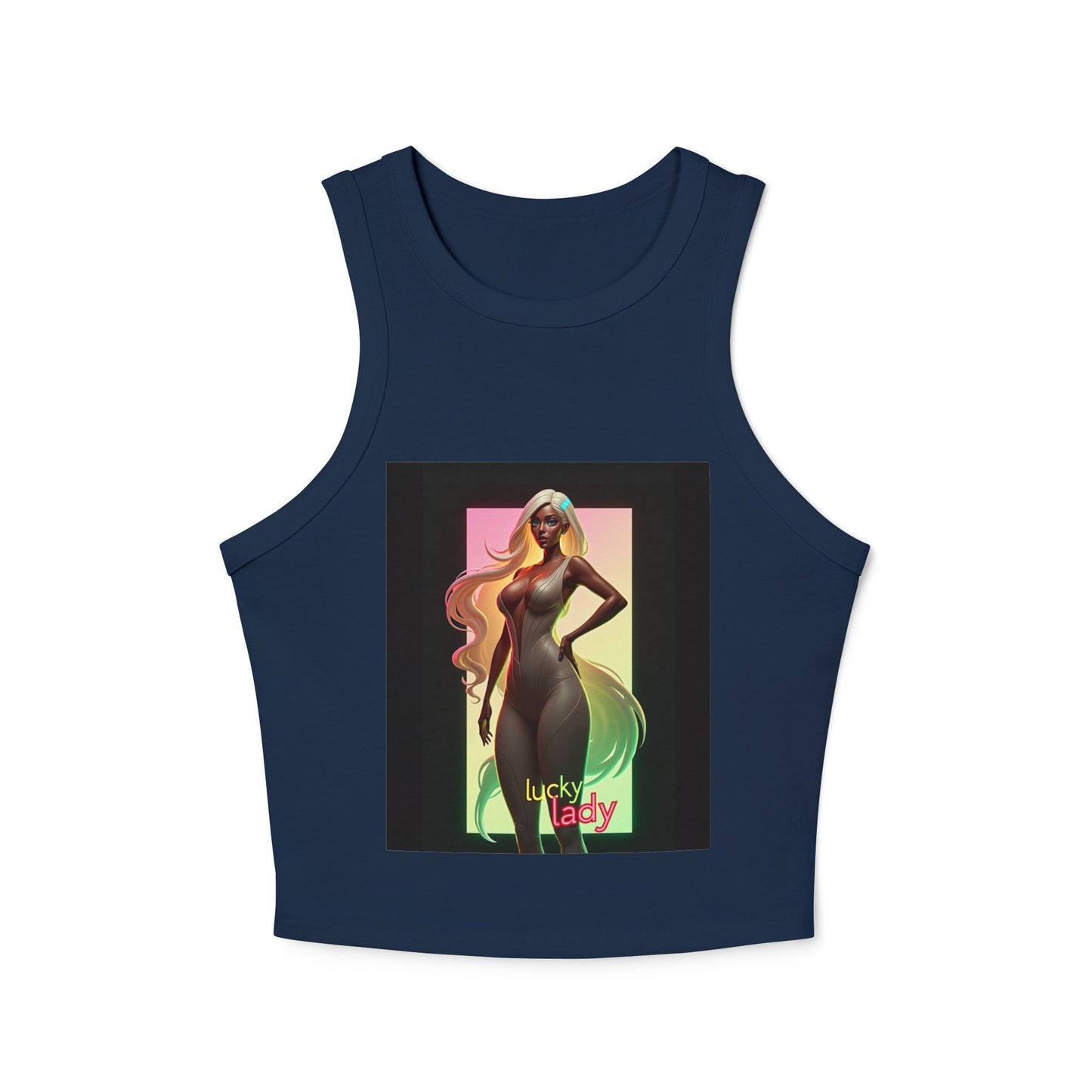 Women's Micro Rib Racer Tank Top