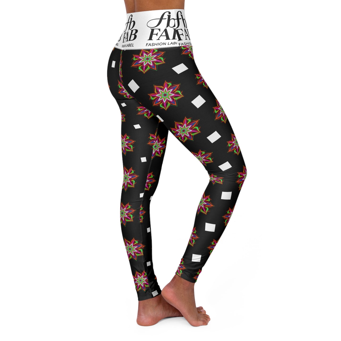 Stylish Floral High Waisted Yoga Leggings | Perfect for Fitness, Yoga, Gym Wear, Loungewear, Athleisure