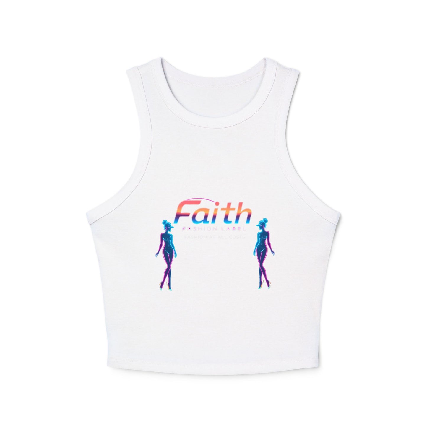 Women's Faith Racer Tank Top, Summer Top, Yoga Clothes, Casual Wear, Gift for Her, Festival Outfit