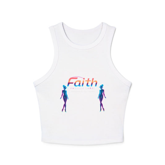 Women's Faith Racer Tank Top, Summer Top, Yoga Clothes, Casual Wear, Gift for Her, Festival Outfit