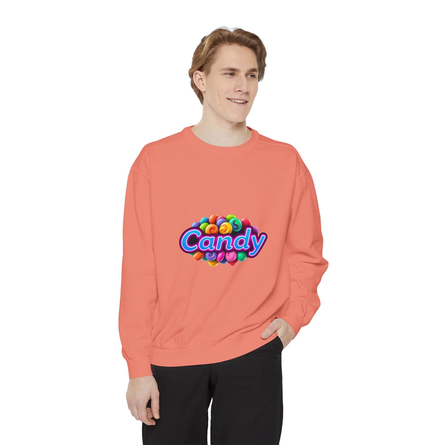 Candy-Themed Unisex Garment-Dyed Sweatshirt - Nostalgic Apparel for Sweet Lovers, Cozy Casual Wear, Gift for Candy Lovers, Colorful [...]