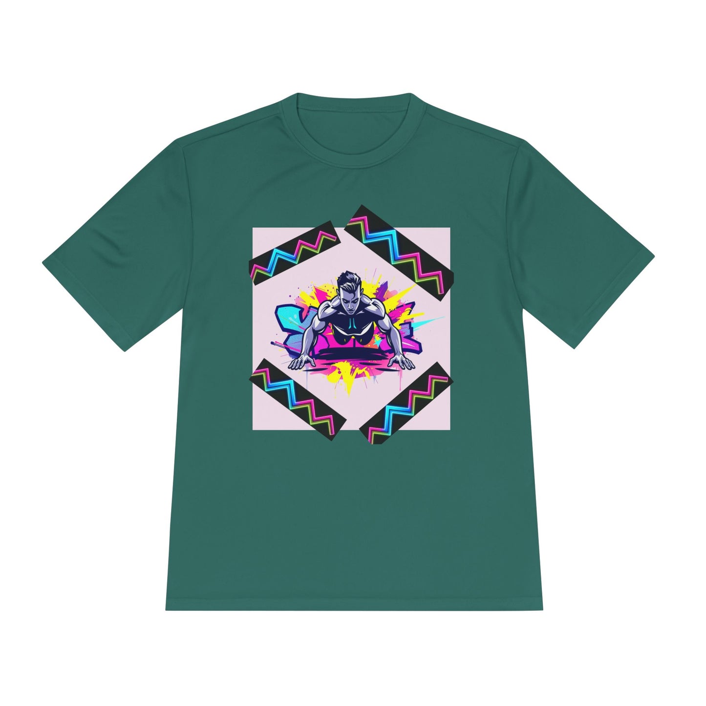 Vibrant Graphic Moisture Wicking Tee for Active Lifestyle