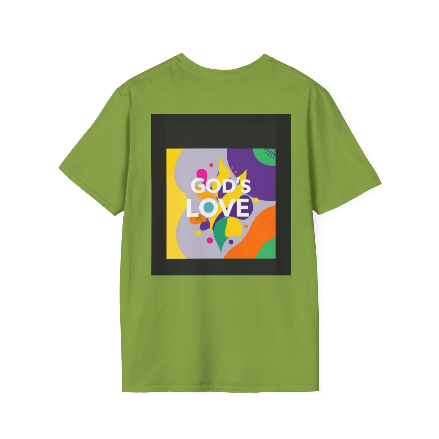 Unisex Softstyle T-Shirt with God's Love Design, Faith Shirt, Inspirational Tee, Christian Apparel, Gift for Believers, Everyday Wear