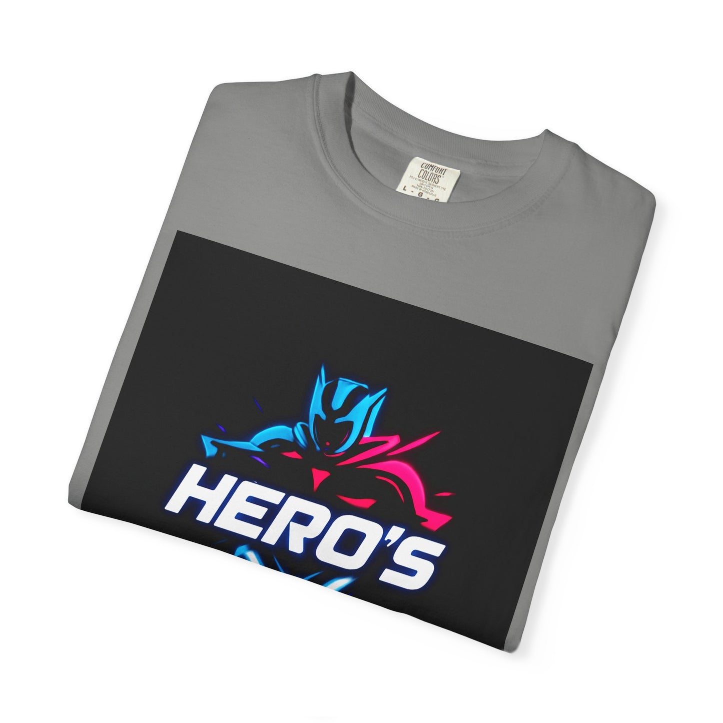 Hero's Unisex Garment-Dyed T-shirt, Casual Tee, Perfect for Gifting, Comic Fans, Hero Celebrations, Graphic Tee, Everyday Wear
