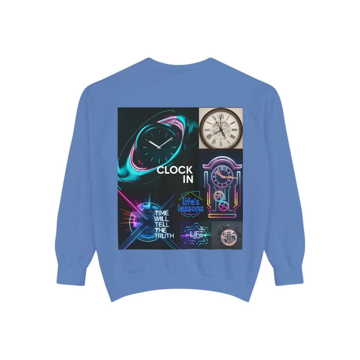 Retro Neon Clock Sweatshirt