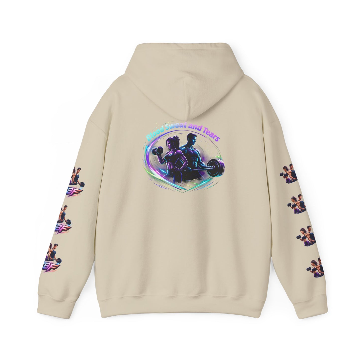 Weightlifting Hoodie — "Blood, Sweat and Tears" Fitness Pullover