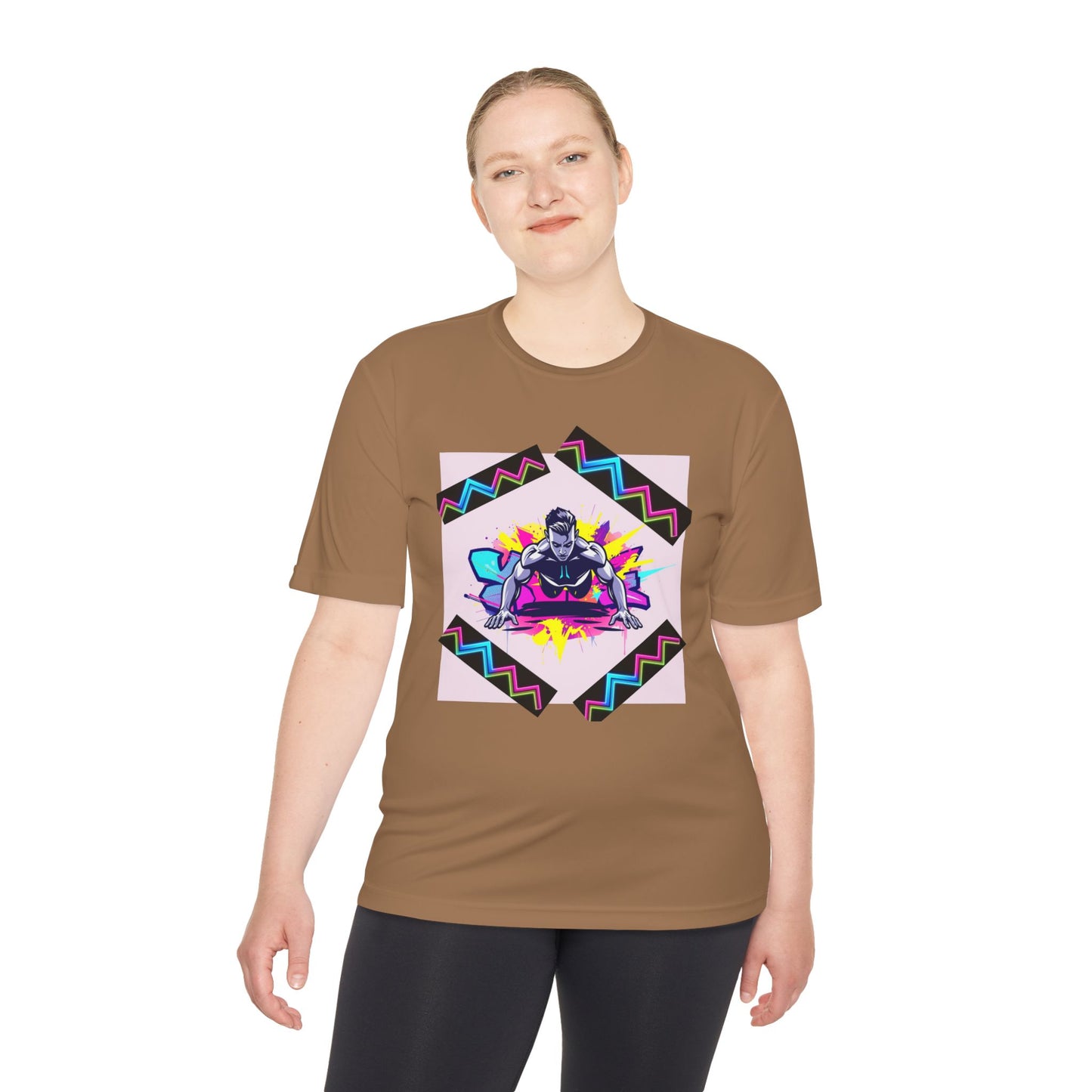 Vibrant Graphic Moisture Wicking Tee for Active Lifestyle