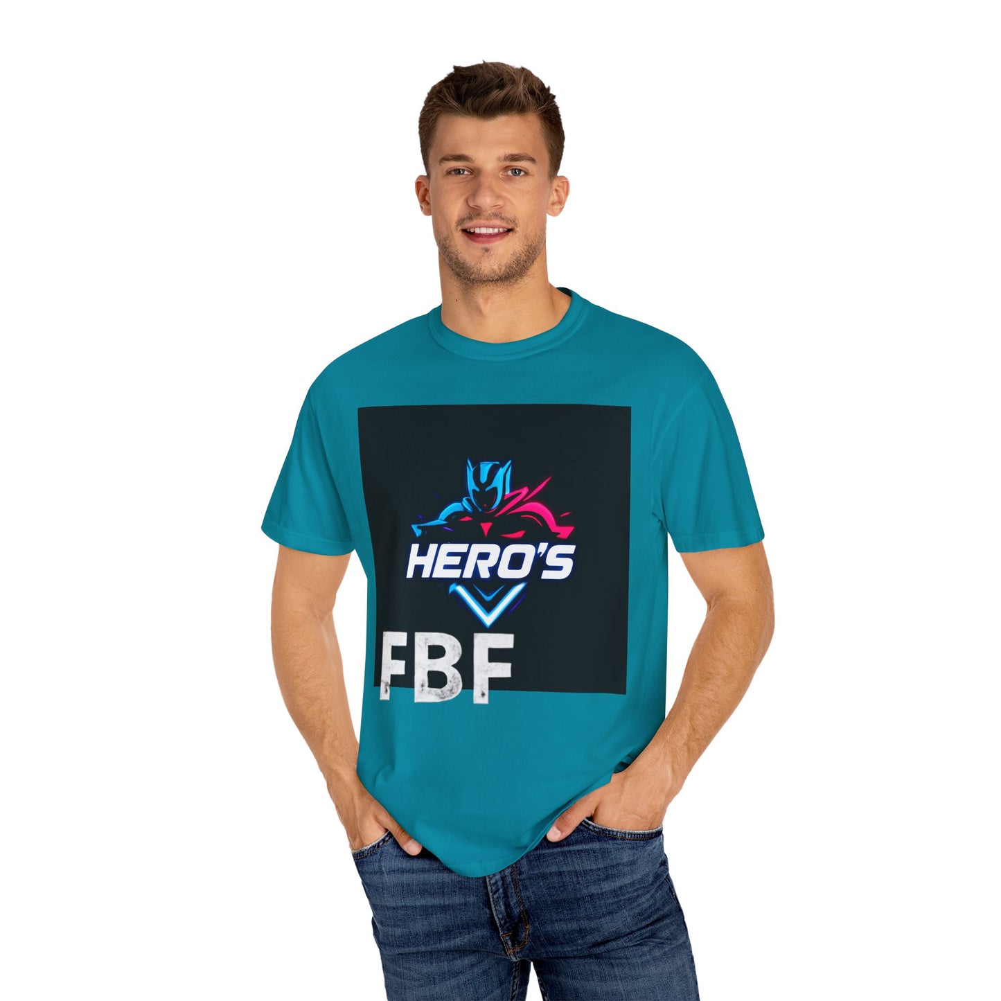 Hero's Unisex Garment-Dyed T-shirt, Casual Tee, Perfect for Gifting, Comic Fans, Hero Celebrations, Graphic Tee, Everyday Wear
