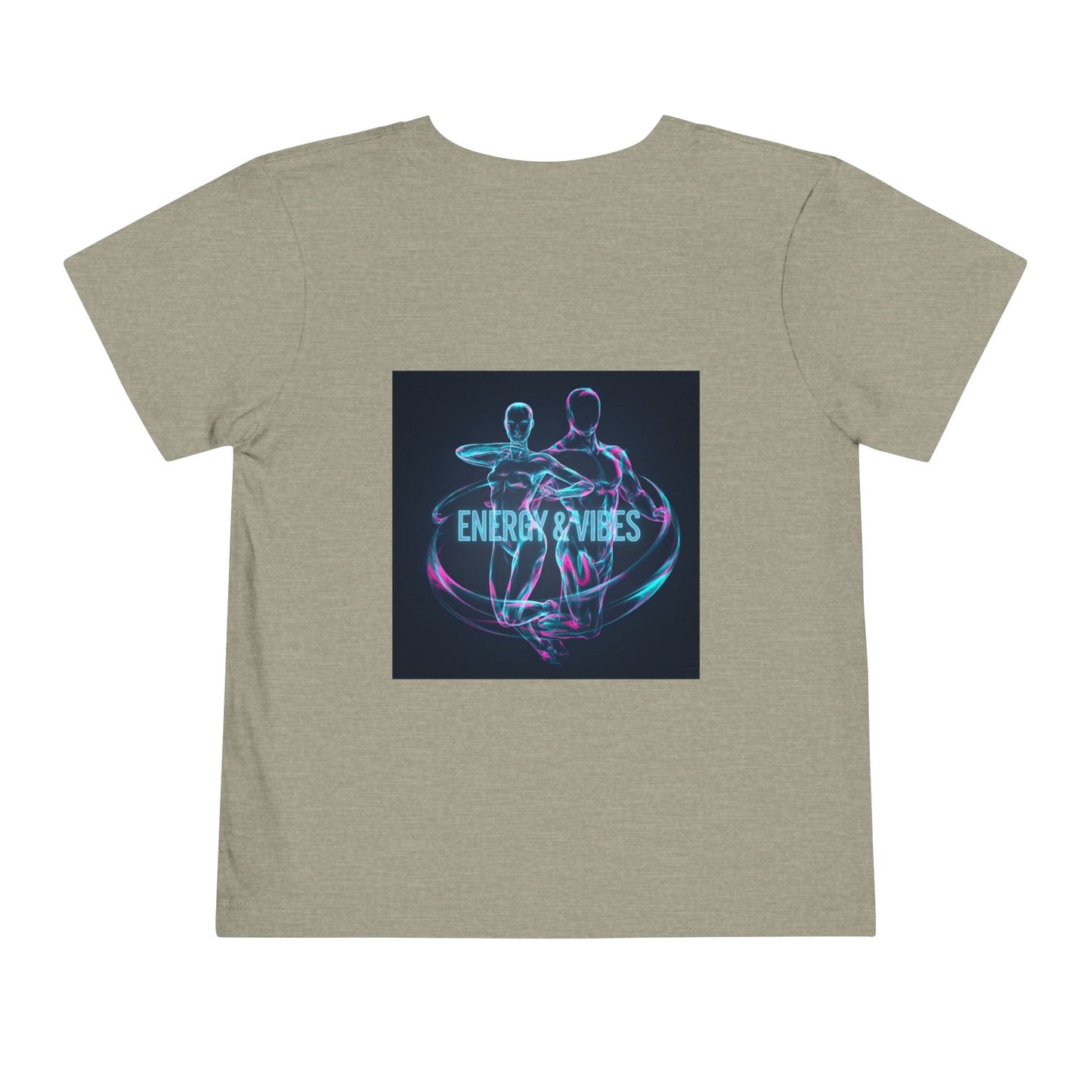 Toddler Tee — Energy & Vibes Neon Dance Graphic