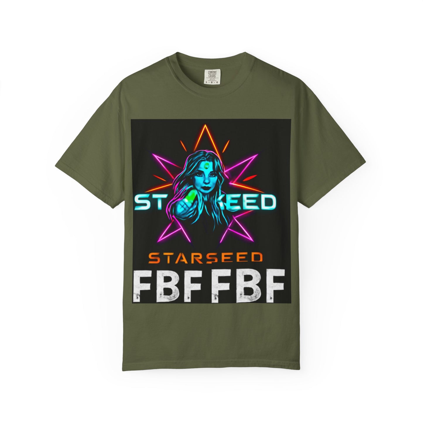 Neon Graphic T-Shirt - Starseed FBF Tee, Unisex Fashion, Cool Gift, Festival Wear, Retro Style, Casual Streetwear