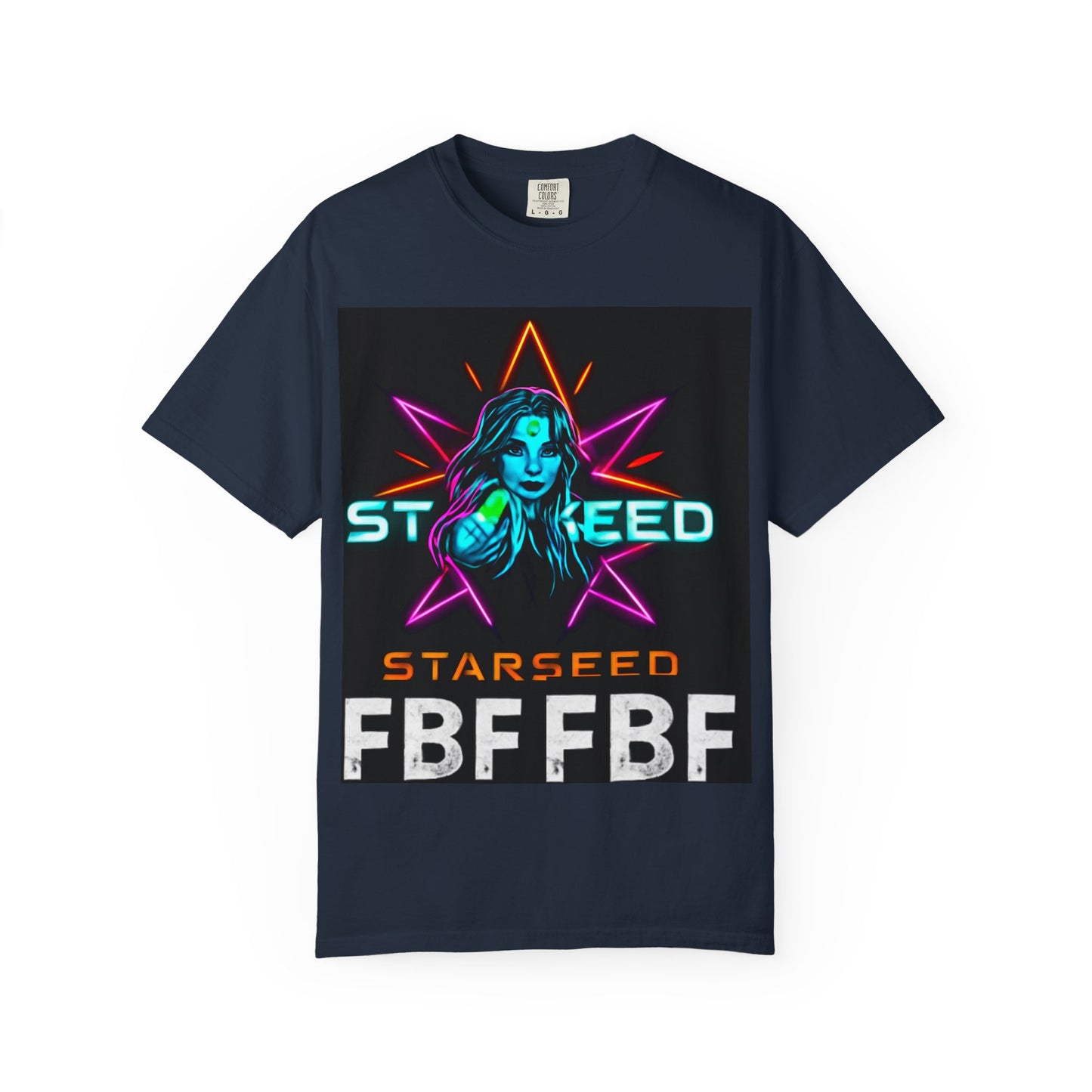 Neon Graphic T-Shirt - Starseed FBF Tee, Unisex Fashion, Cool Gift, Festival Wear, Retro Style, Casual Streetwear