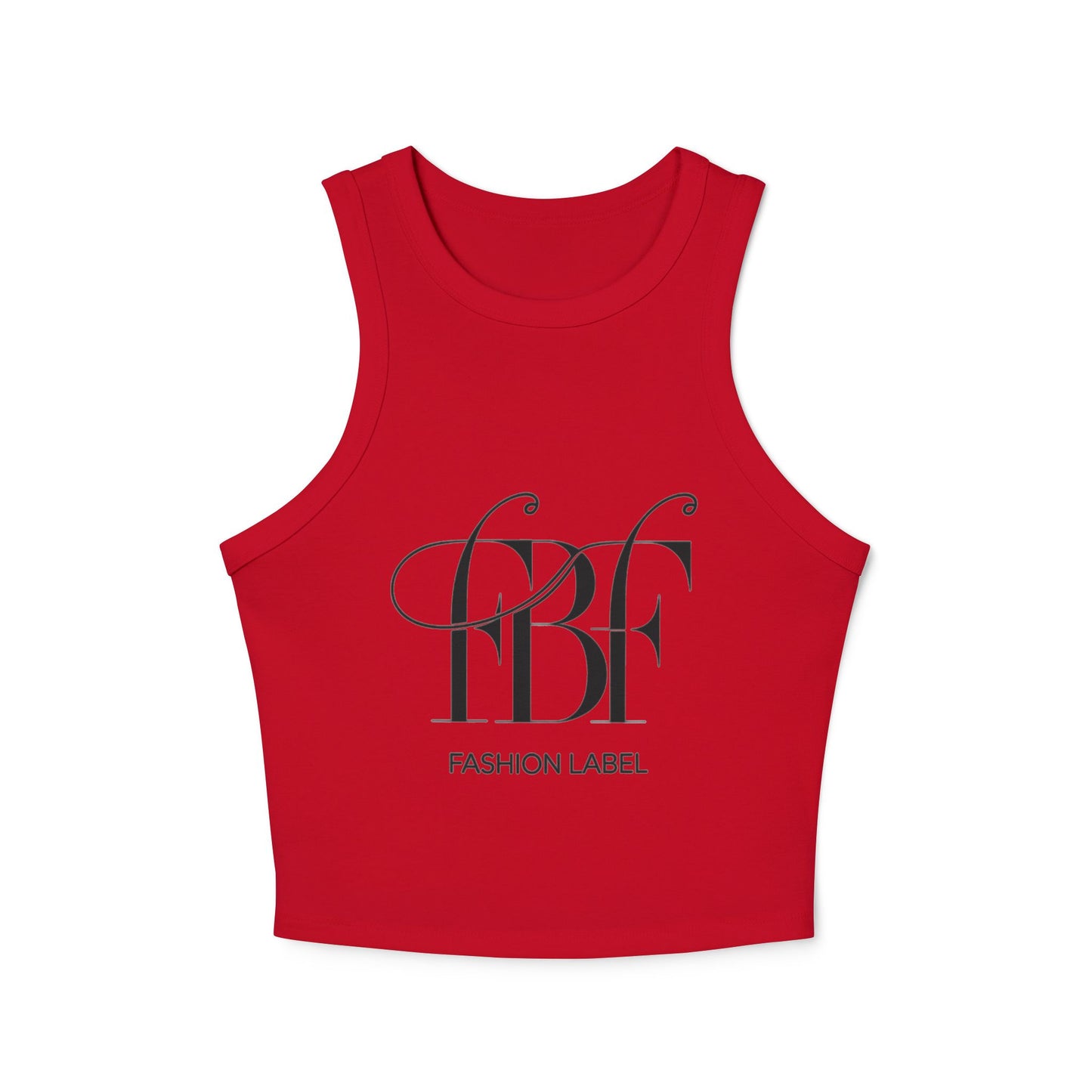Chic Micro Rib Racer Tank Top, Summer Casual Top, Women's Fashion Tee, Workout Wear, Stylish Crop Top, Trendy Tank for Every Occasion