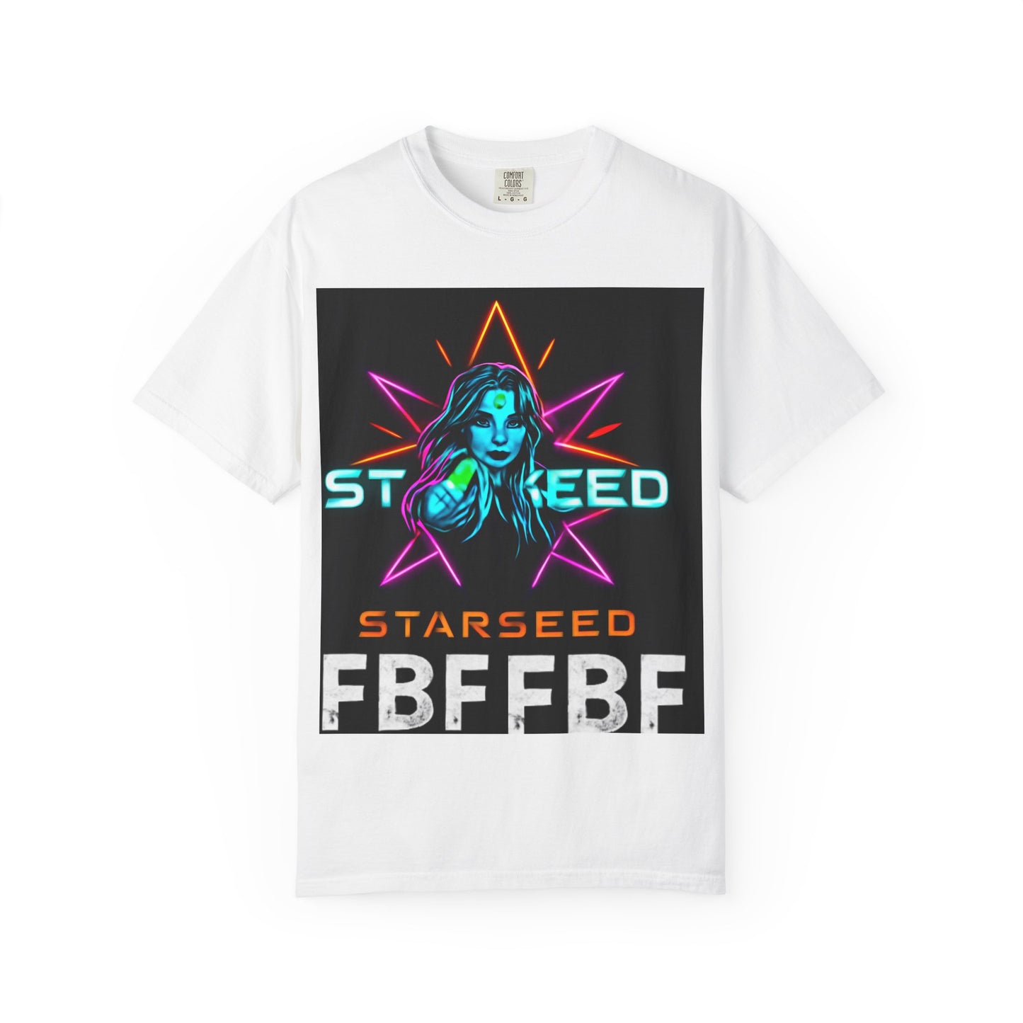 Neon Graphic T-Shirt - Starseed FBF Tee, Unisex Fashion, Cool Gift, Festival Wear, Retro Style, Casual Streetwear