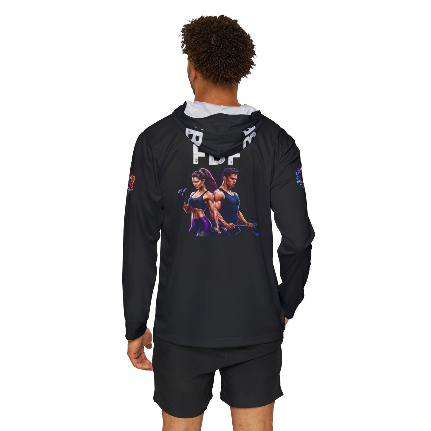 FBF Fitness Hoodie — 'Blood Sweat and Tears' Gym Warmup Pullover