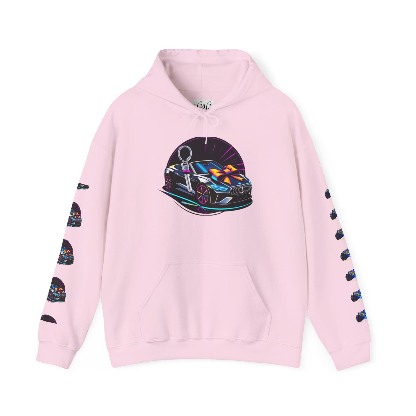 Stylish Unisex Heavy Blend™ Hoodie with Neon Design - Perfect for Winter Fashion & Casual Outings