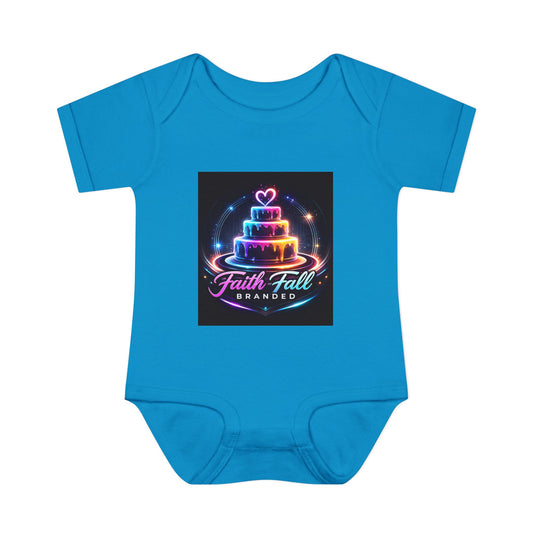 Infant Bodysuit — Neon Cake 'Faith, Fall, Brander' Baby Onesie