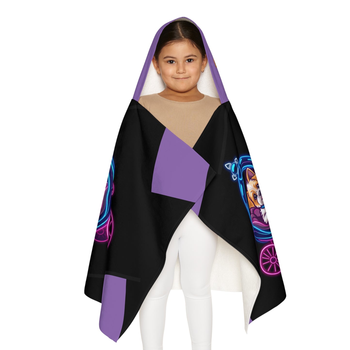 Paw Print Youth Hooded Towel - Fun & Cozy Bath Time Essential for Kids